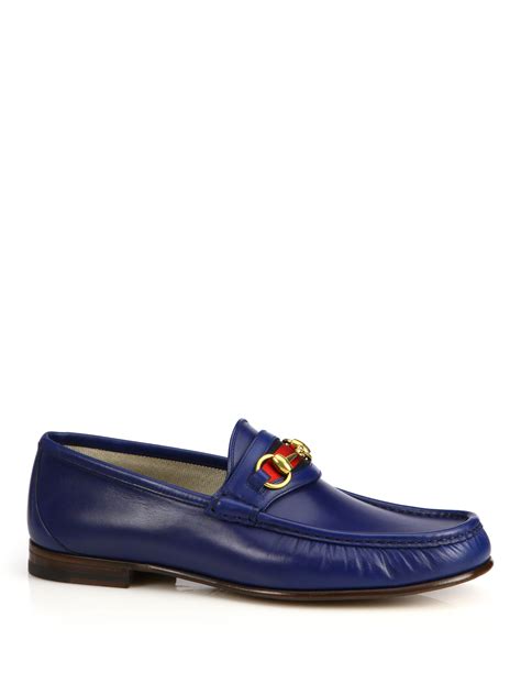 gucci loafers men blue.